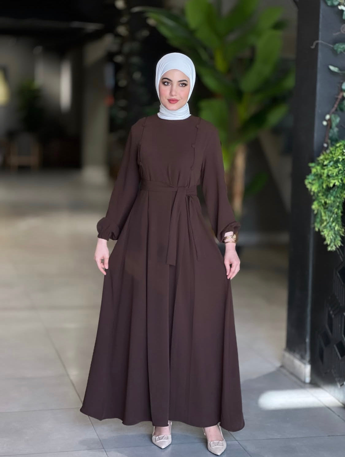 Robe en crêpe de la saison