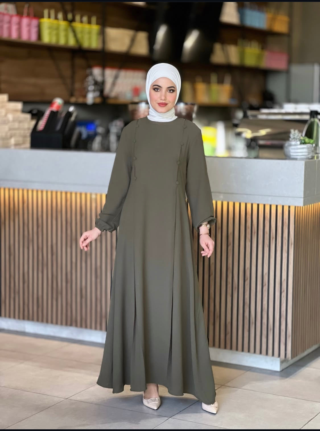 Robe en crêpe de la saison