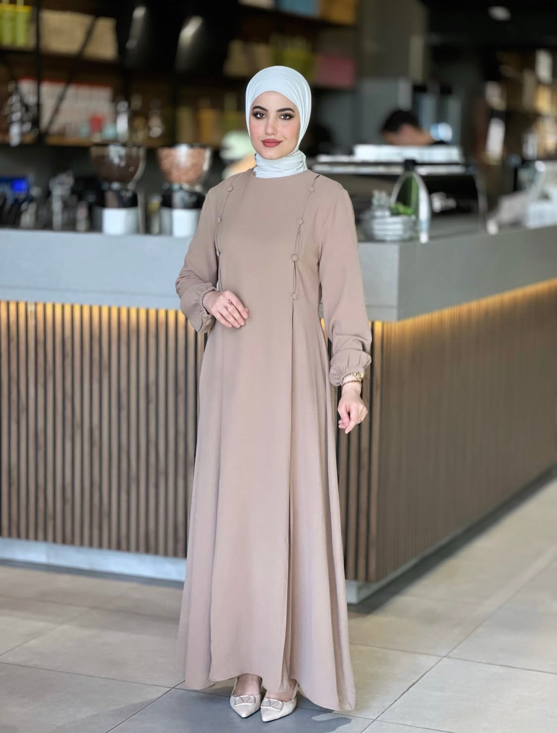 Robe en crêpe de la saison